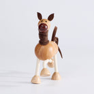 Front view of Anamalz Natural Wooden Horse Toy – eco-friendly educational toy for toddlers
