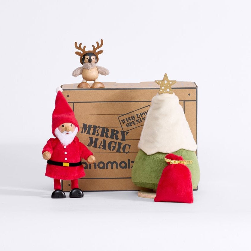 The Cheery Santa Set with its Merry Magic gift box