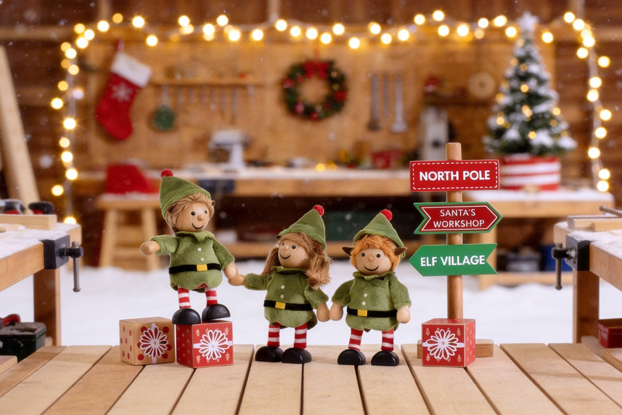Postcard from Christmas Elves